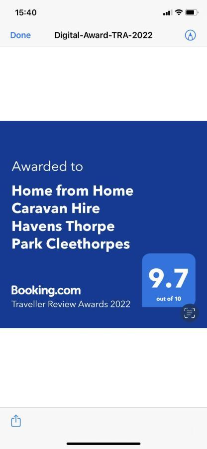 Home From Home Caravan Hire Havens Thorpe Park Cleethorpes Extérieur photo